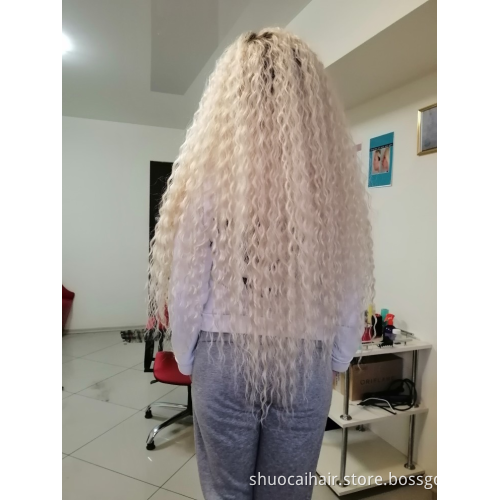 30 Inch Bohemia Crochet Hair Extensions Goddess Synthetic Braiding hair Curly Colored Long Soft Synthetic Hair Extensions